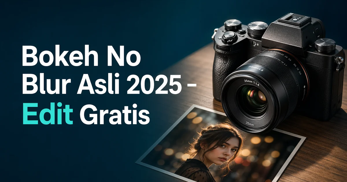 Edit foto bokeh no blur asli 2025 online dengan efek bokeh no blur pada foto