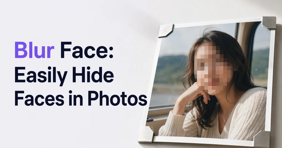 Face blur effect on image made by BlurMe