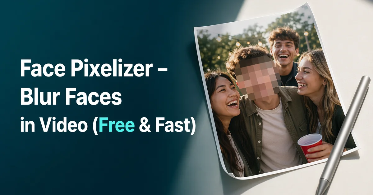 Face pixelizer automatically pixelating faces in a video.
