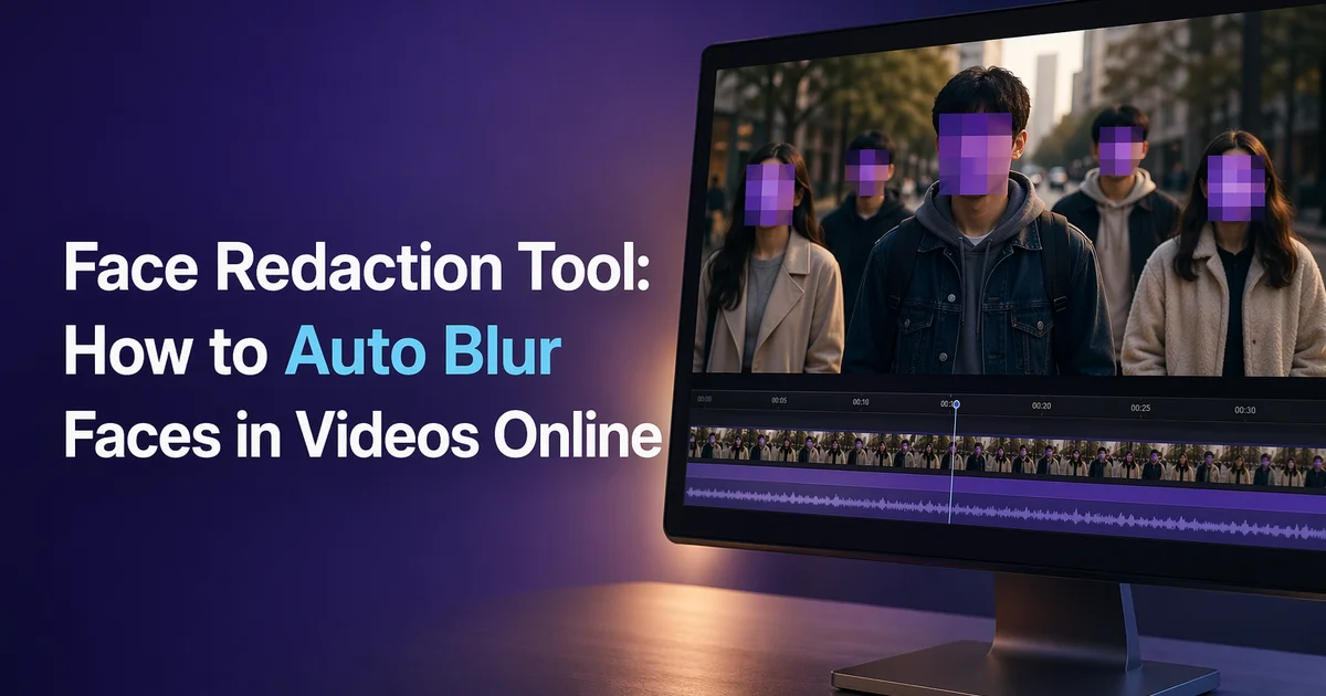 Face redaction in video using BlurMe AI to blur and pixelate faces automatically.