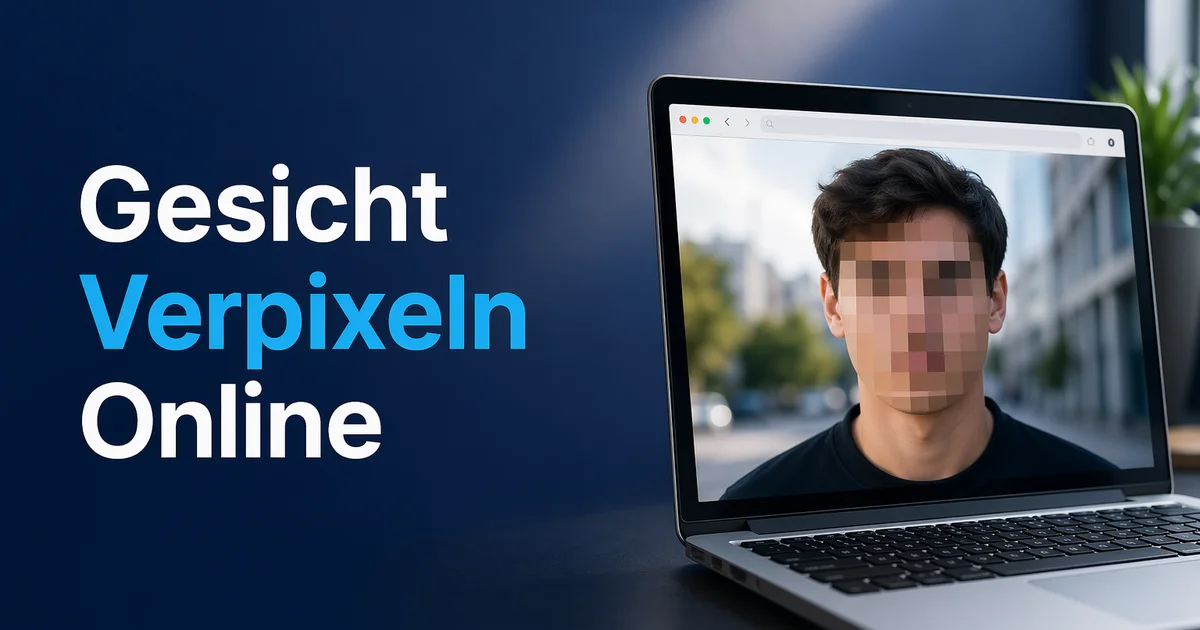 Screenshot von BlurMe Studio, das es ermöglicht, Gesichter in Bildern online zu verpixeln und unkenntlich zu machen.