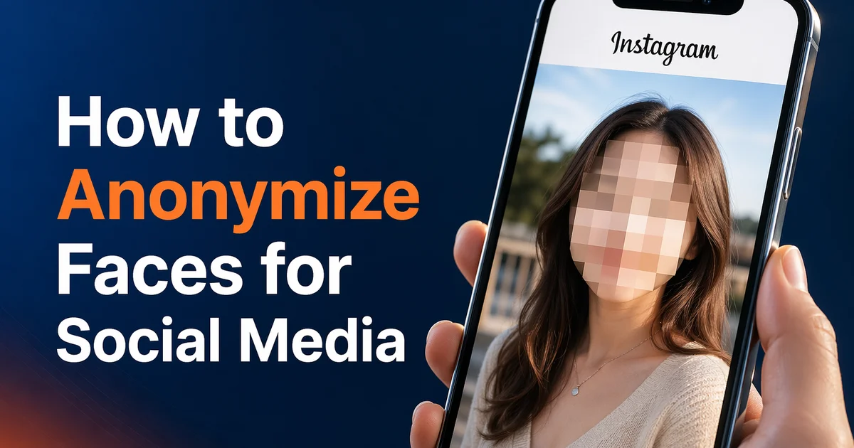 Face anonymization using blur and pixelate effects for social media privacy.