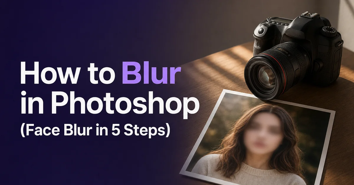 How to Blur in Photoshop (Face Blur in 5 Steps) — Blur Photo