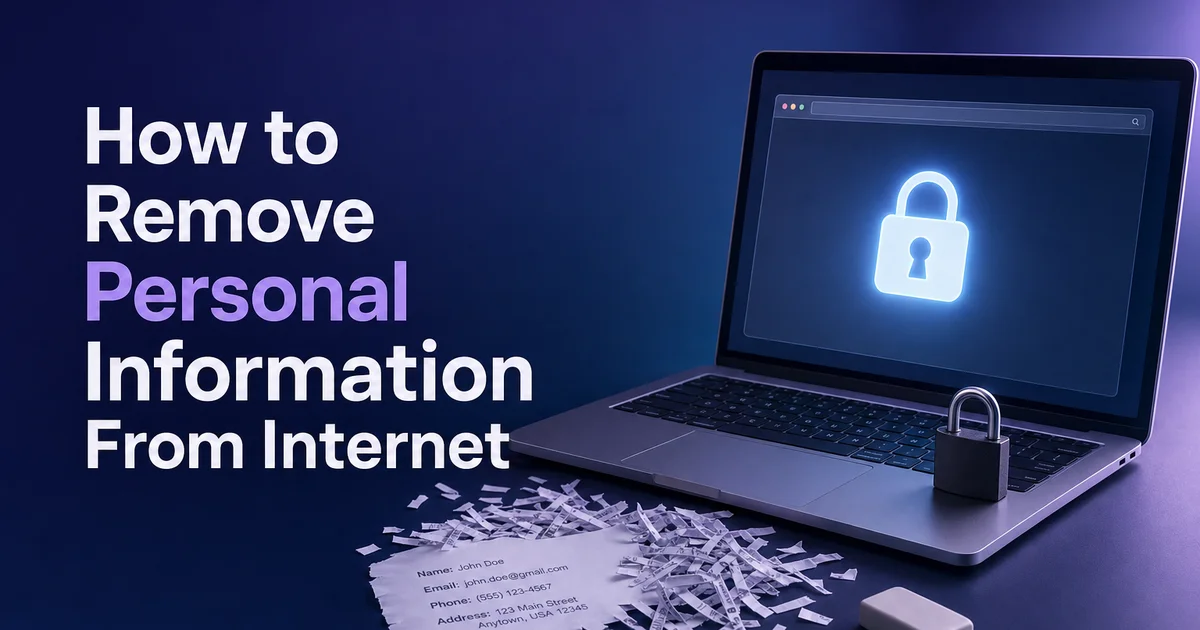 How to Remove Personal Information From Internet (2026 Guide) — Online Blur Tools