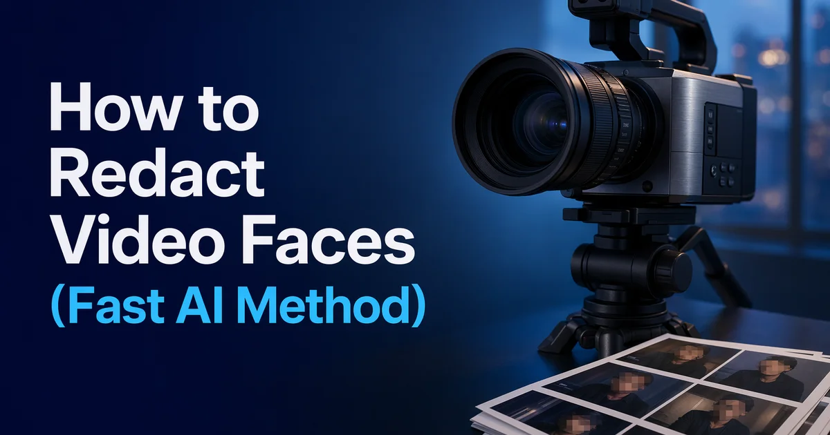 How to Redact Video Faces (Fast AI Method) — Blur Video
