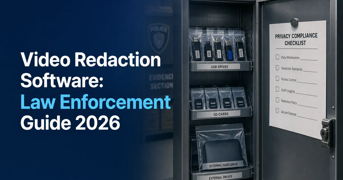 What Is Video Redaction Software? Law Enforcement Guide 2026 — Online Blur Tools