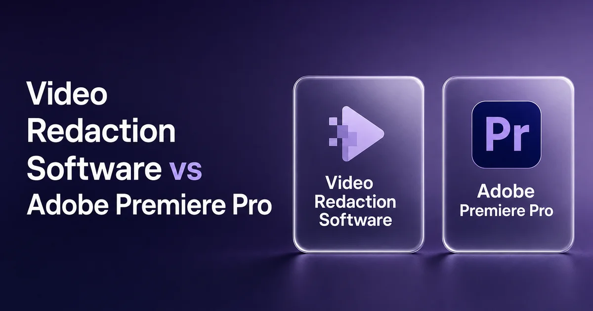 Video Redaction Software vs Adobe Premiere Pro 2026 — Online Blur Tools